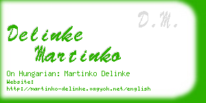 delinke martinko business card